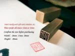 Custom Brass Chinese Name Stamp – Personalized Calligraphy Seal Chop - Image 5